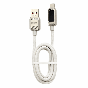 Cable USB-A a Tipo-C Philips DLC5011AW 1 mt Blanco