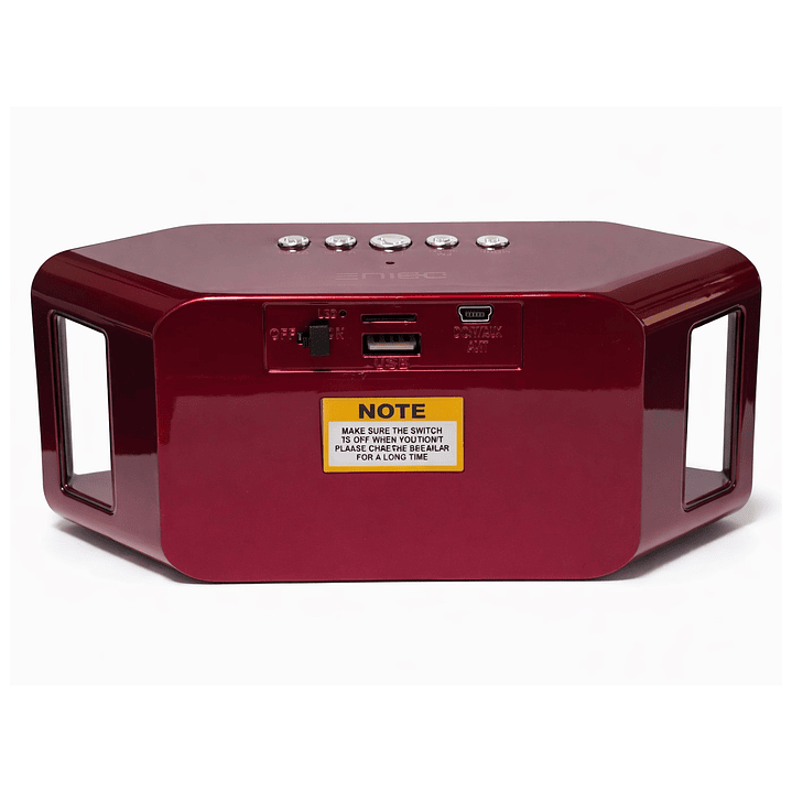 Parlante inalámbrico Portatil BT Rojo DBLUE DBS110 3