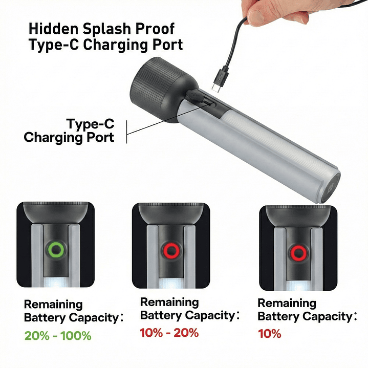 Linterna LED Recargable 400lm 3W SFL1183R/56/ Philips 4