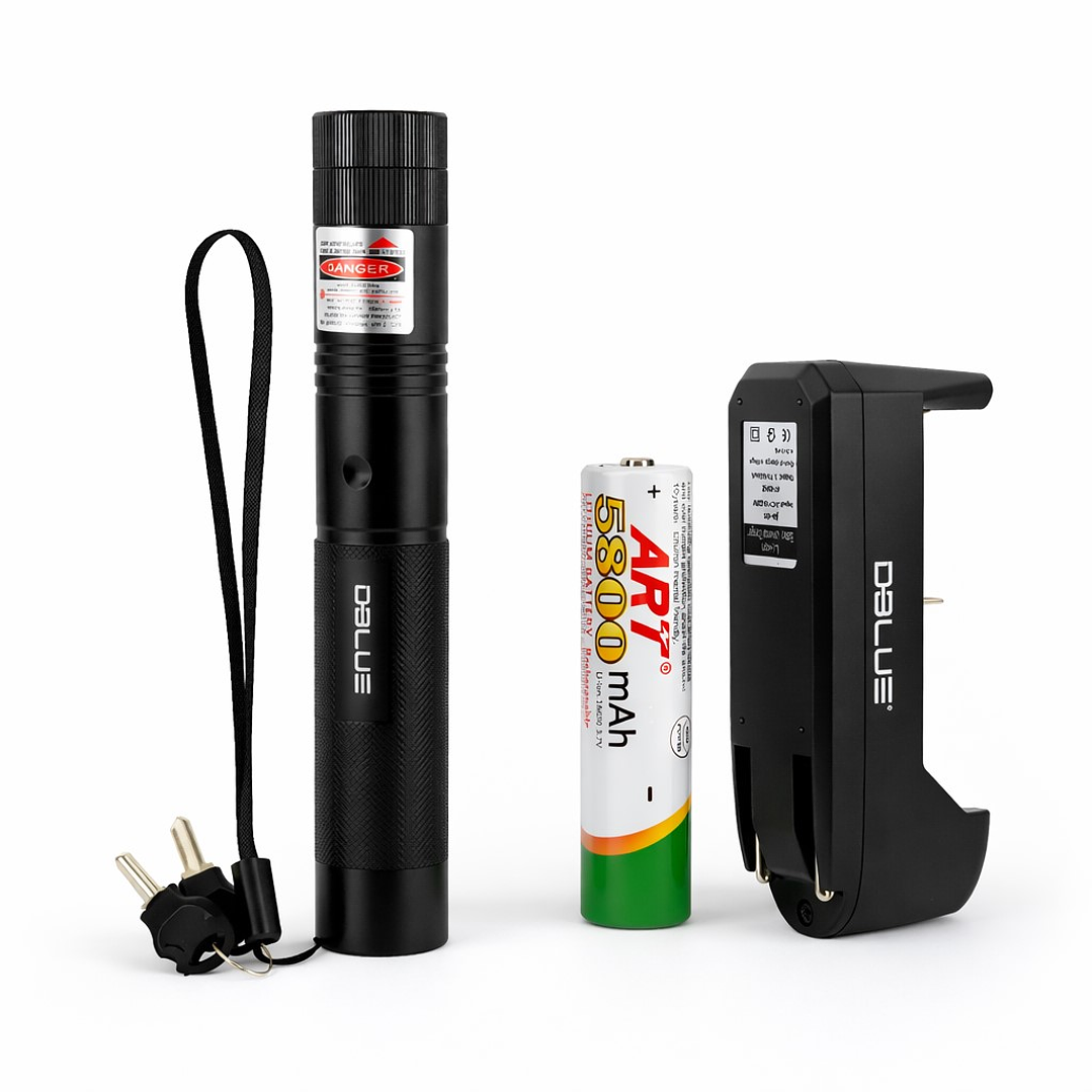 Kit Puntero Laser Rojo 1000mw con Batería y Cargador 2