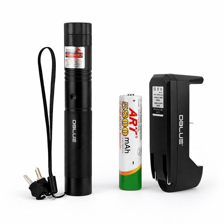 Kit Puntero Laser Rojo 1000mw con Batería y Cargador 2
