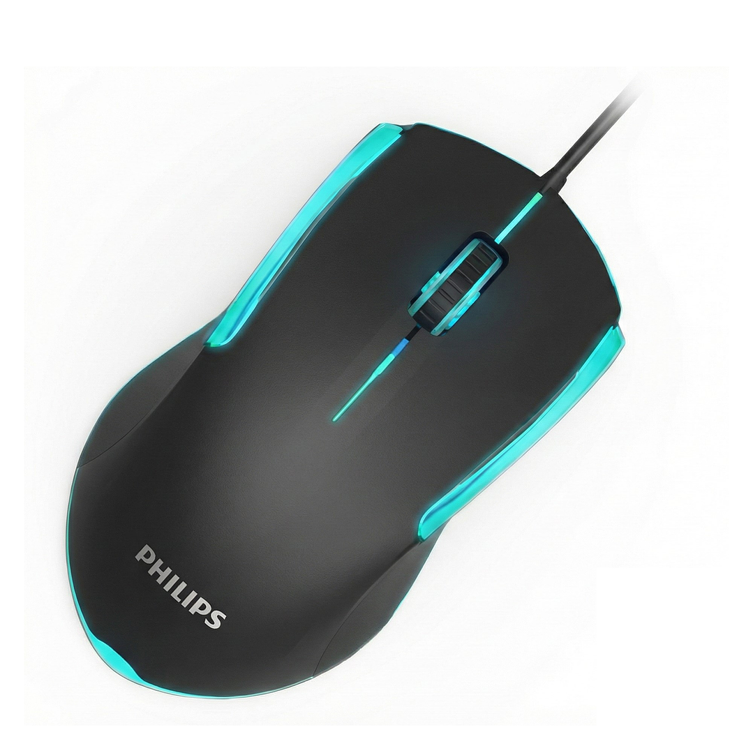 Kit Combo Teclado y Mouse Philips Momentum C214BK SPT6214BK 5