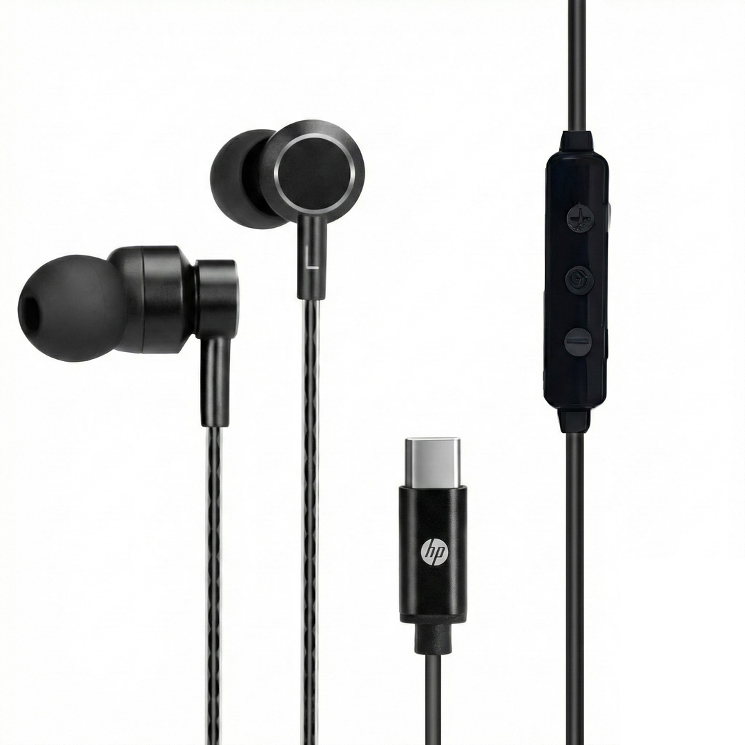 Audífonos Hp In-ear Dhh-1126 Usb-C Negro 1