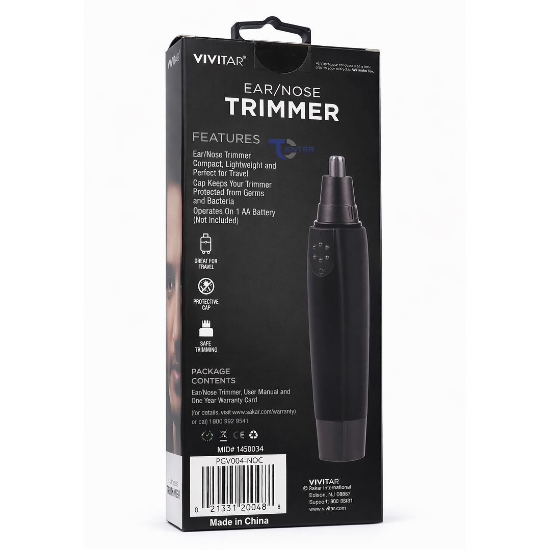 Depiladora Cortadora De Pelos Vellos Nariz Orejas Vivitar PGV004 3