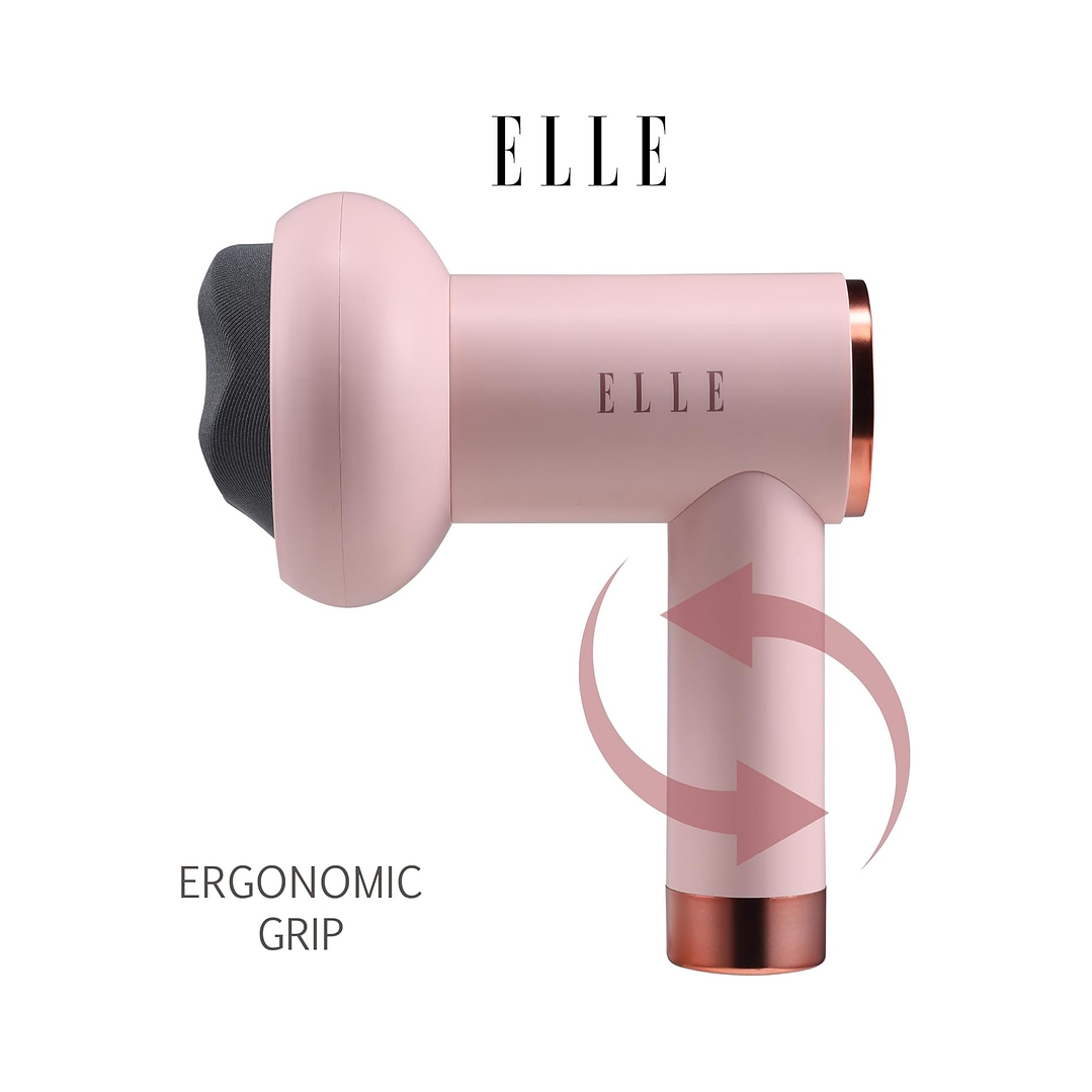 Masajeador inalámbrico ELLE Shiatsu EL1718 Rosa 3