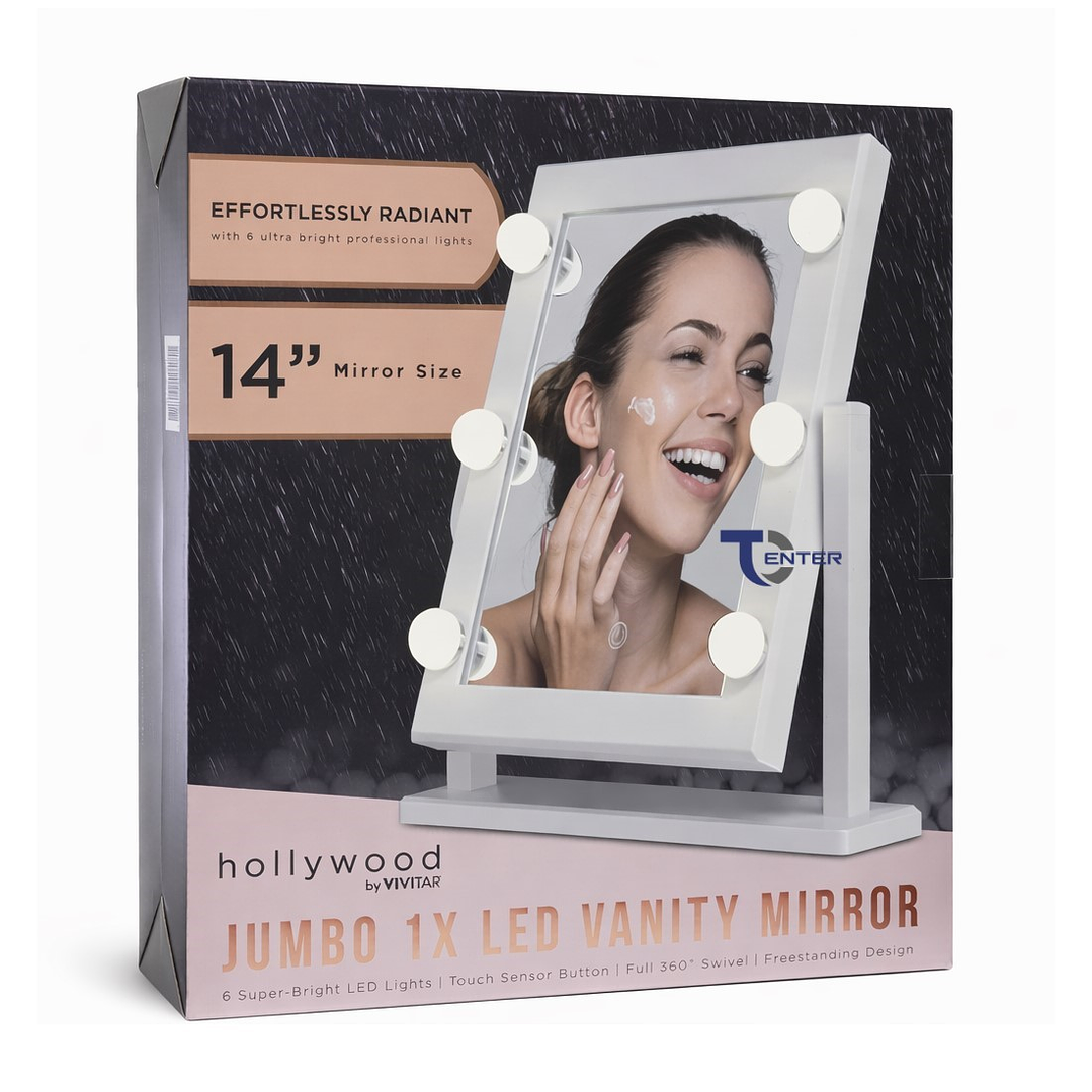 Espejo Iluminado Led Vivitar Hollywood Jumbo De 14 MR1967 6