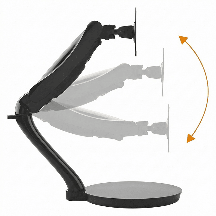 Soporte Monitor Macrotel 13 a 27 Base Hidráulica Articulada 4