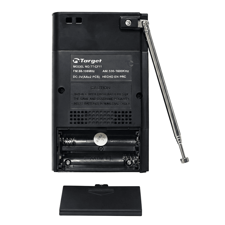 Radio Portátil Target TT-CF11 AM/FM Compacta 2 Bandas 2