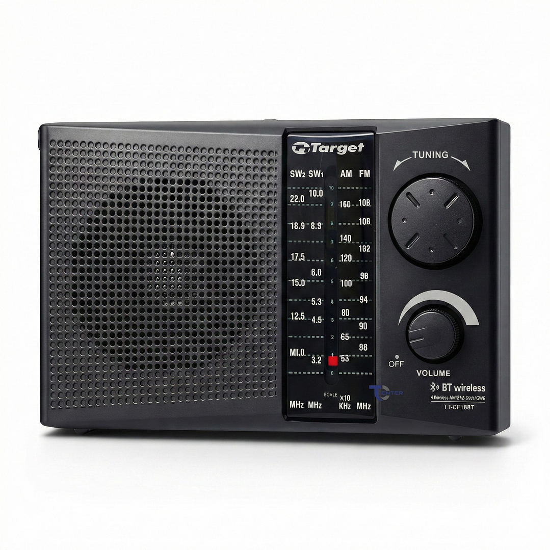 Radio Portátil BT Target TT-CF18BT 4 Bandas USB SD Recargable 2