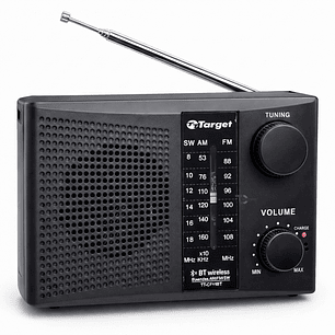 Radio Portátil BT Target TT-CF15BT 3 Bandas USB SD Recargable