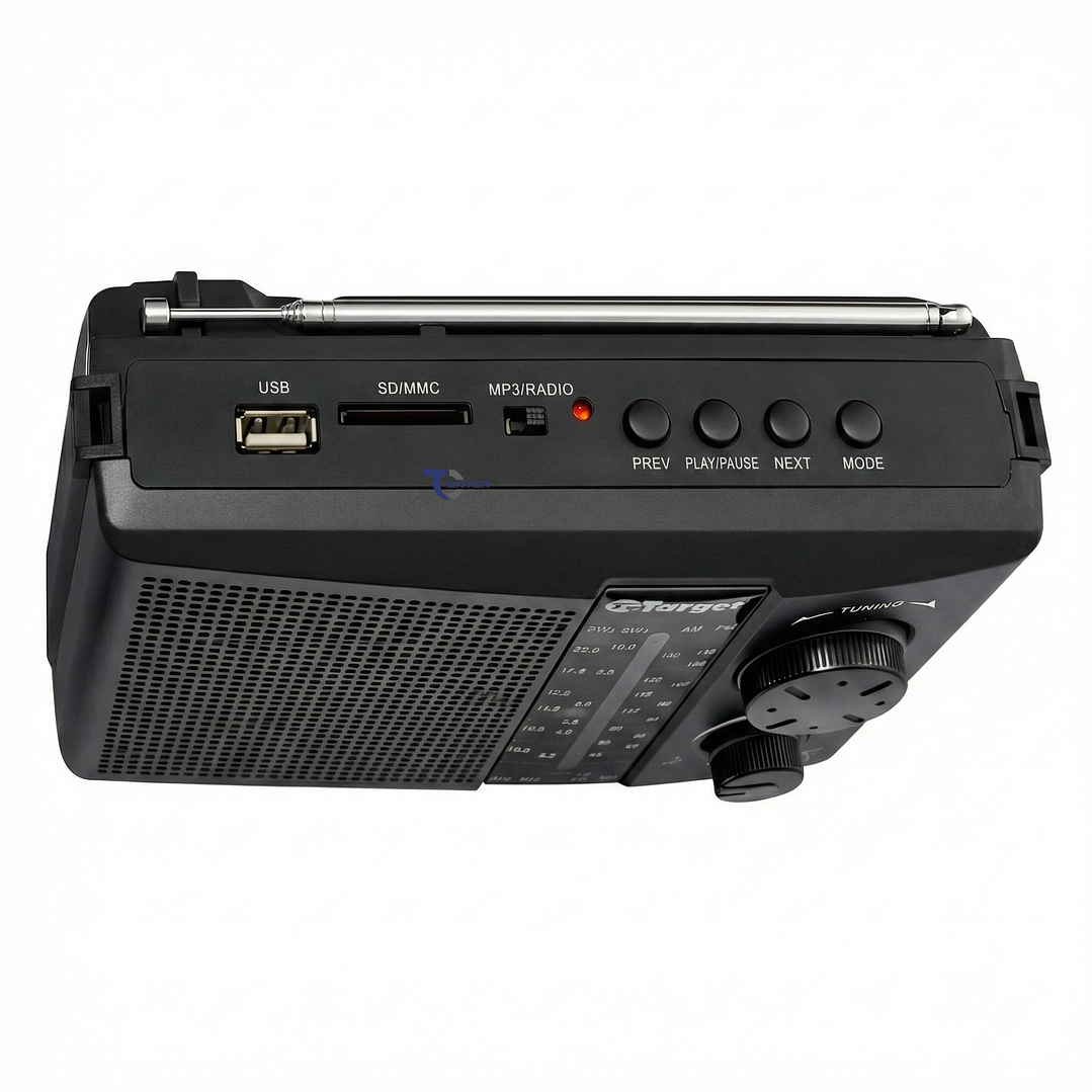 Radio Portátil BT Target TT-CF18BT 4 Bandas USB SD Recargable 5