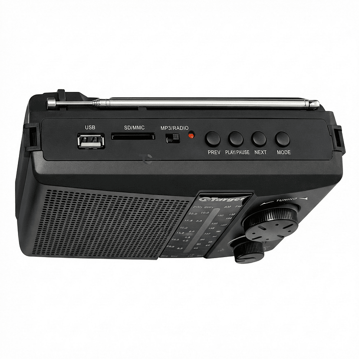 Radio Portátil BT Target TT-CF18BT 4 Bandas USB SD Recargable 5