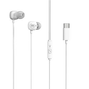Audífonos Maxell Tipo C Square Blanco