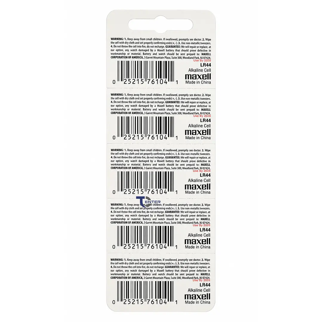 Pack 10 Pilas LR44 AG13 A76 Maxell Holograma 2