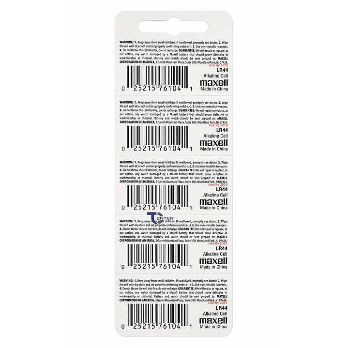 Pack 10 Pilas LR44 AG13 A76 Maxell Holograma 2