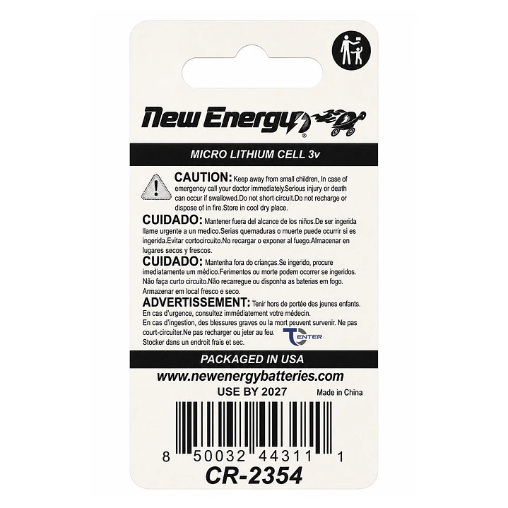 Pila Unitaria CR2354 New Energy 3v Litio 2