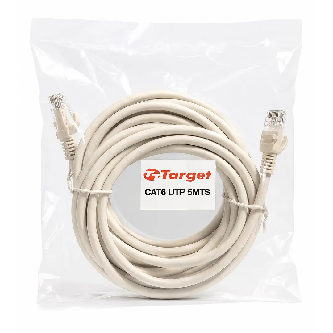 Cable de Red Target 5 mts Patch Cord UTP Cat 6 1