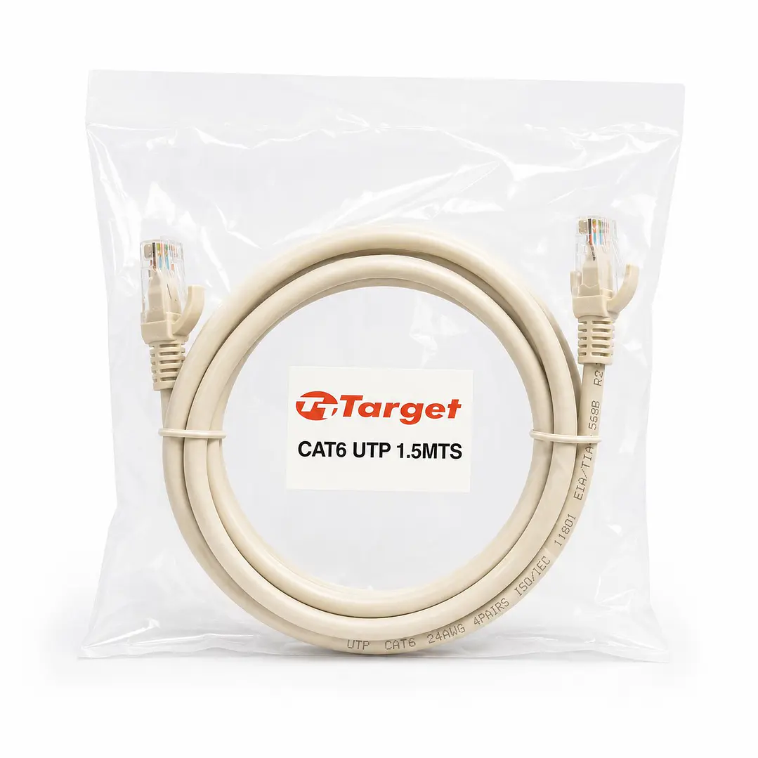 Cable de Red Target 1.5 mts Patch Cord UTP Cat 6 1