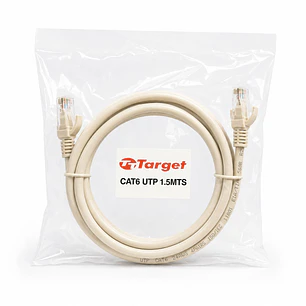 Cable de Red Target 1.5 mts Patch Cord UTP Cat 6
