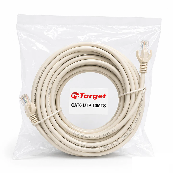 Cable de Red Target 10 mts Patch Cord UTP Cat 6 1