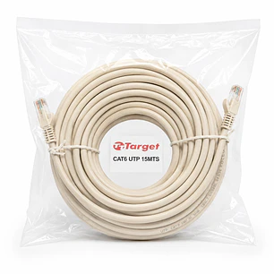 Cable de Red Target 15 mts Patch Cord UTP Cat 6
