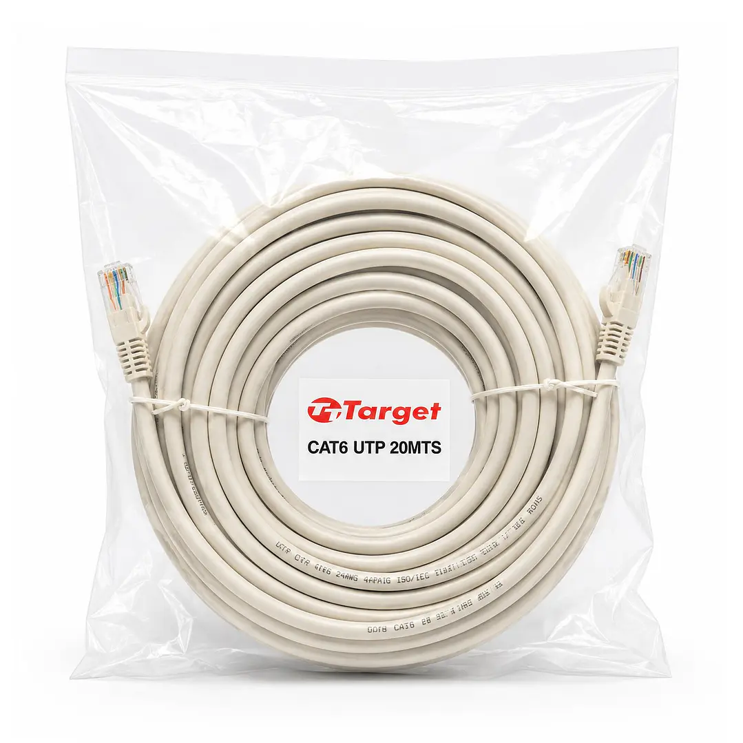 Cable de Red Target 20 mts Patch Cord UTP Cat 6 1