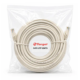 Cable de Red Target 20 mts Patch Cord UTP Cat 6