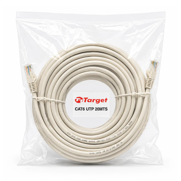 Cable de Red Target 20 mts Patch Cord UTP Cat 6 1