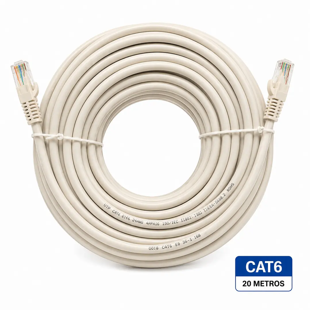 Cable de Red Target 20 mts Patch Cord UTP Cat 6 2