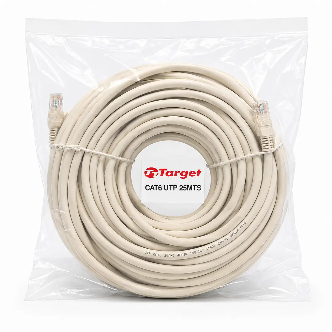 Cable de Red Target 25 mts Patch Cord UTP Cat 6 1
