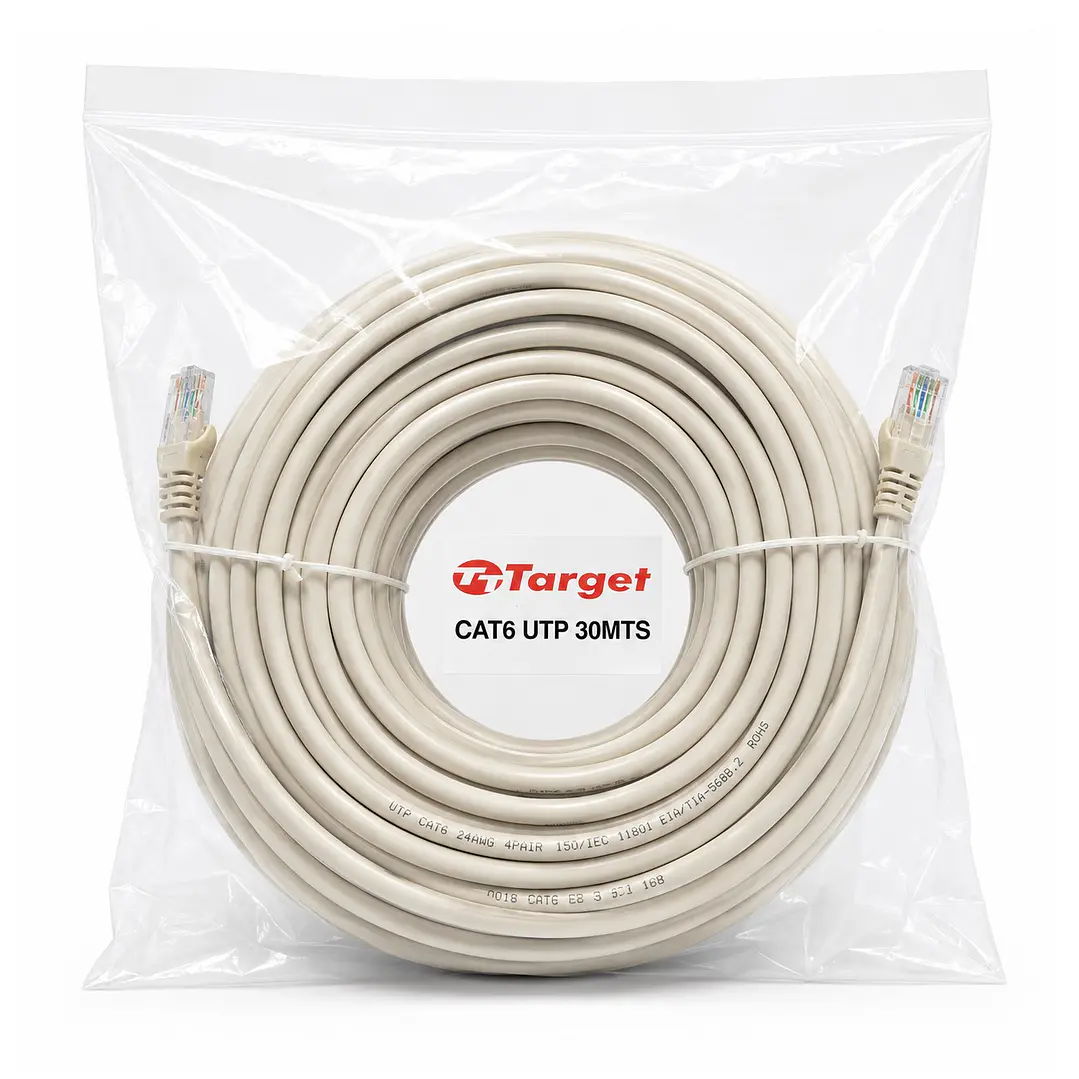 Cable de Red Target 30 mts Patch Cord UTP Cat 6 1