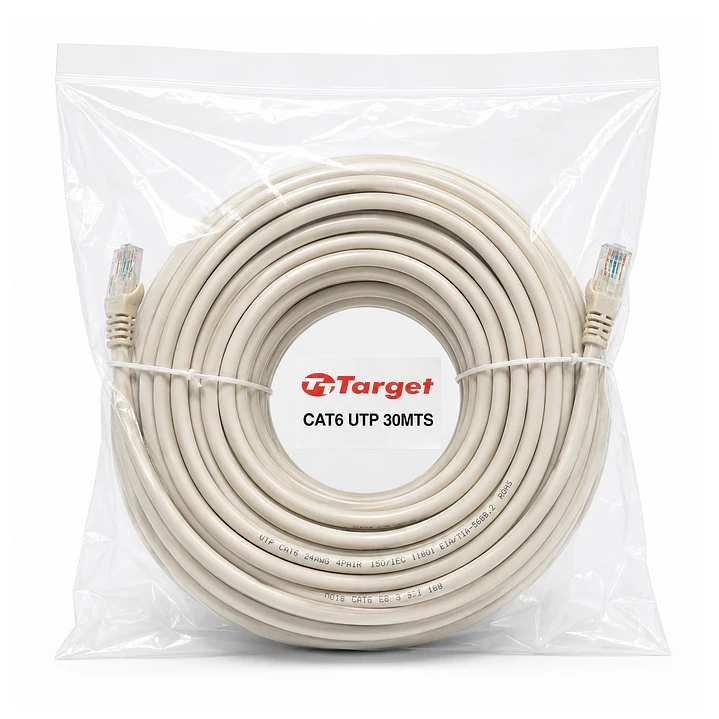 Cable de Red Target 30 mts Patch Cord UTP Cat 6 1