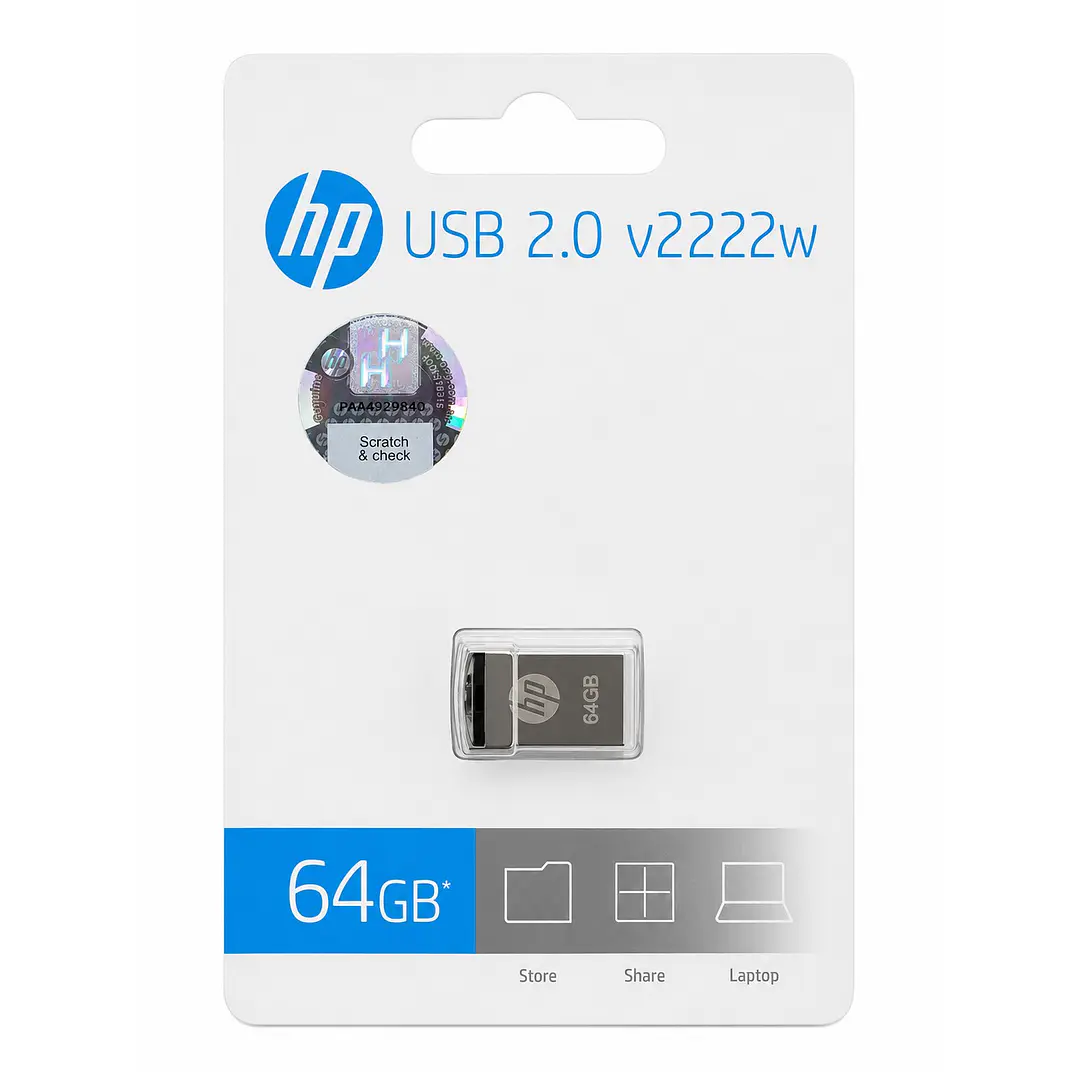 Pendrive USB 2.0 Hp v222w Nano Metálico 2