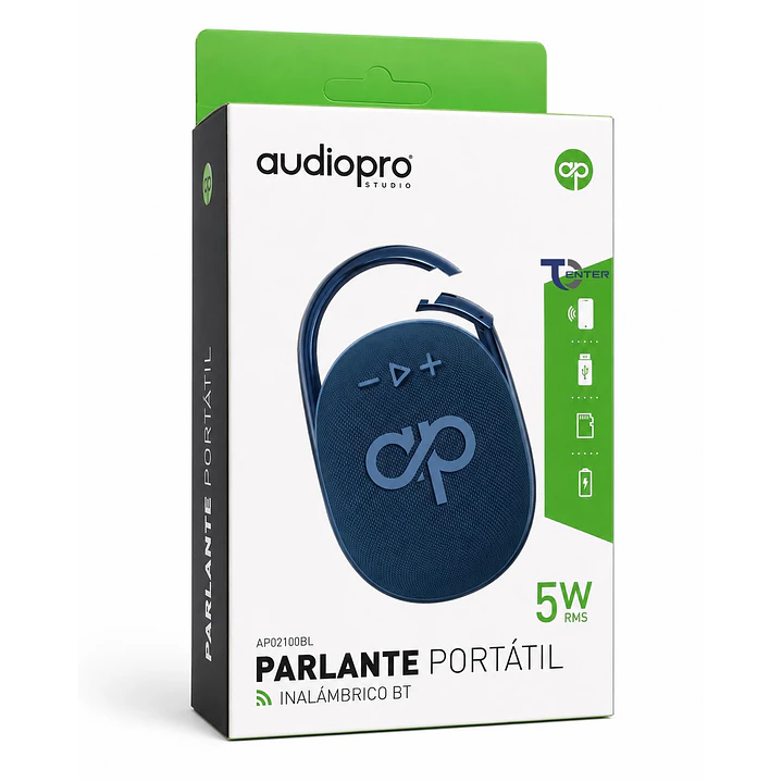 Parlante BT Audiopro 5w Inalámbrico AP02100BL Azul 2