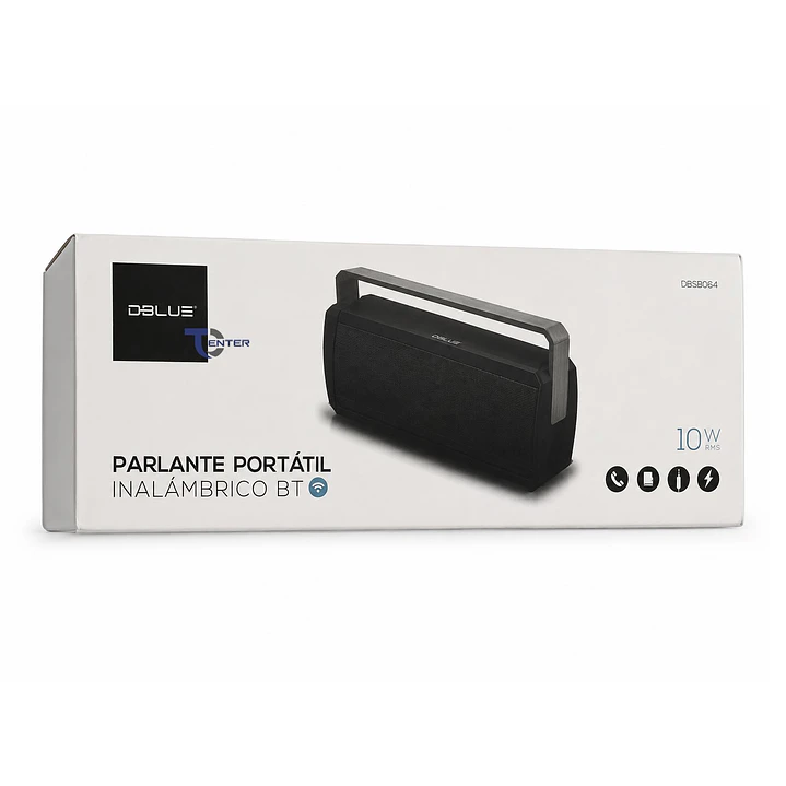 Parlante BT Dblue 10w Inalámbrico DBSB0634 Negro 6