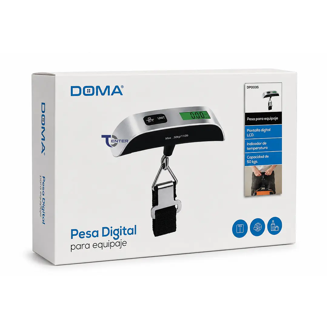 Pesa Balanza Digital Viajes Doma DM0035 50kg 5