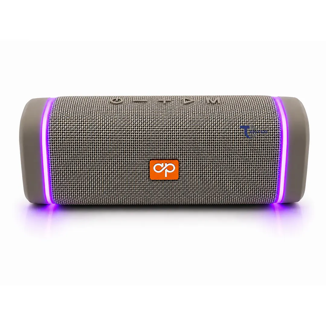 Parlante BT Audiopro 10w Inalámbrico TWS Led AP02102GR Gris 7