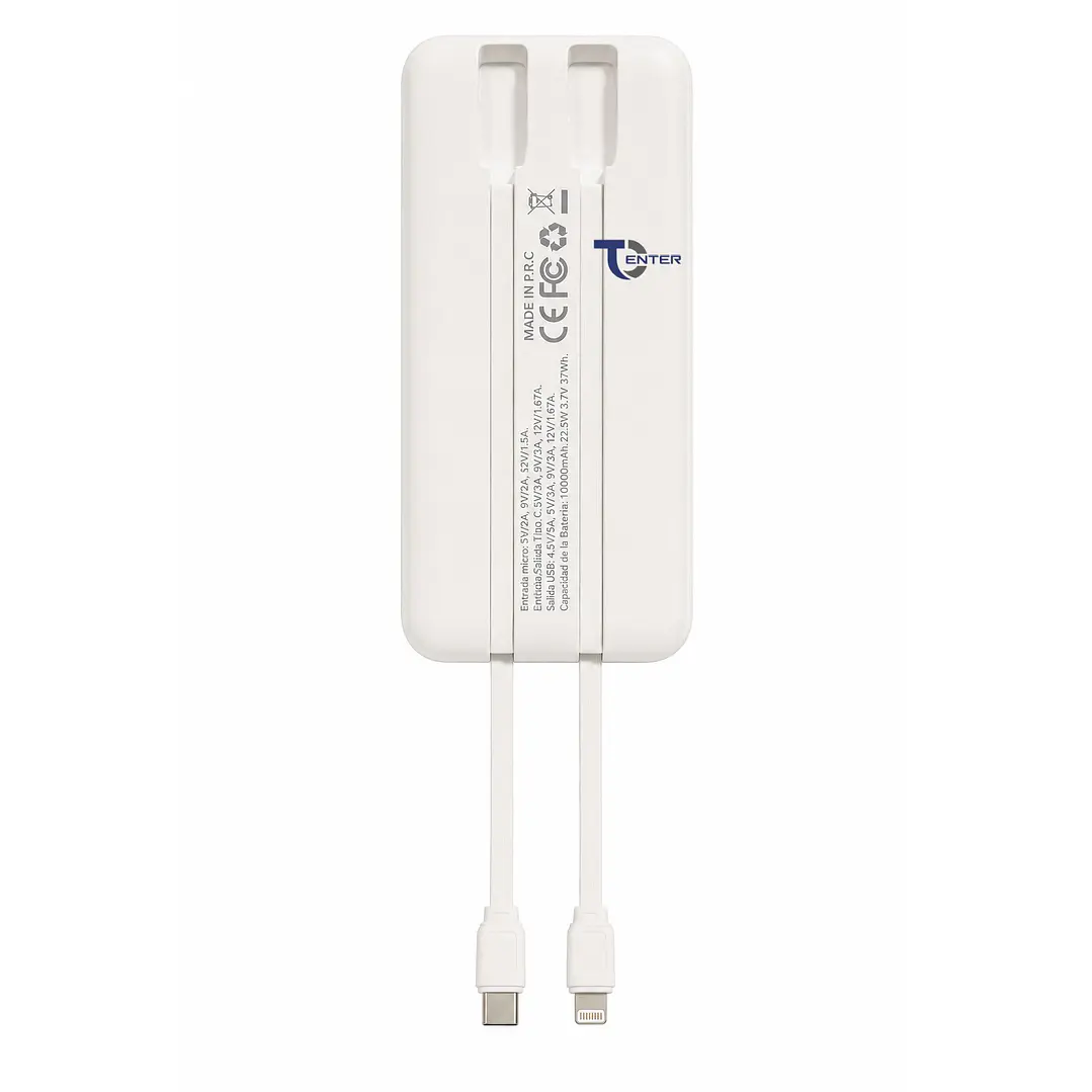 Batería Portátil Powerbank 10.000 Tecnolab 22.5w TL538W 4