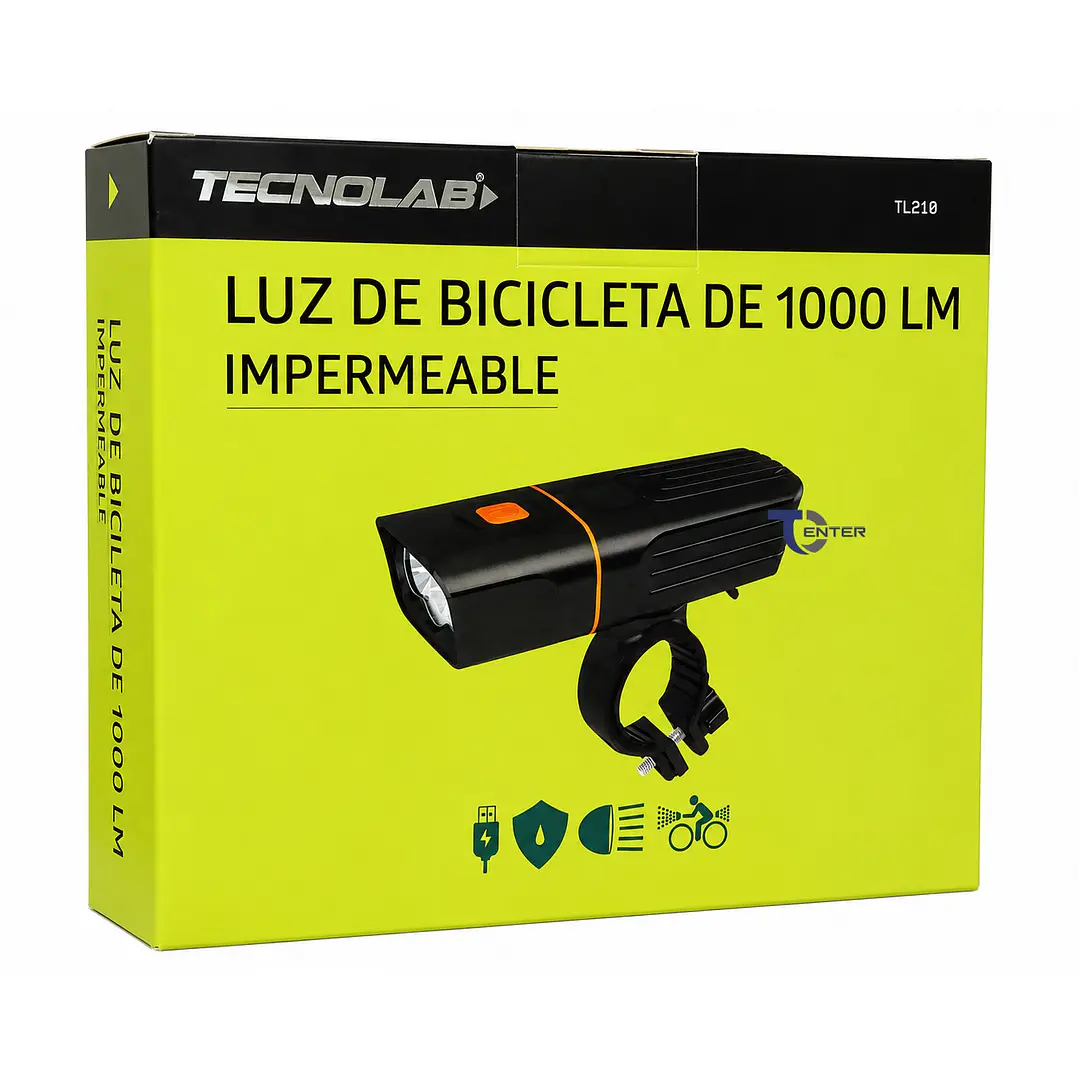 Set Luces para Bicicletas Led Tecnolab TL210 1000lm 11