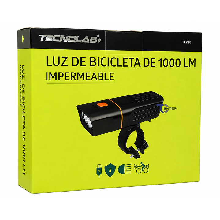 Set Luces para Bicicletas Led Tecnolab TL210 1000lm 11