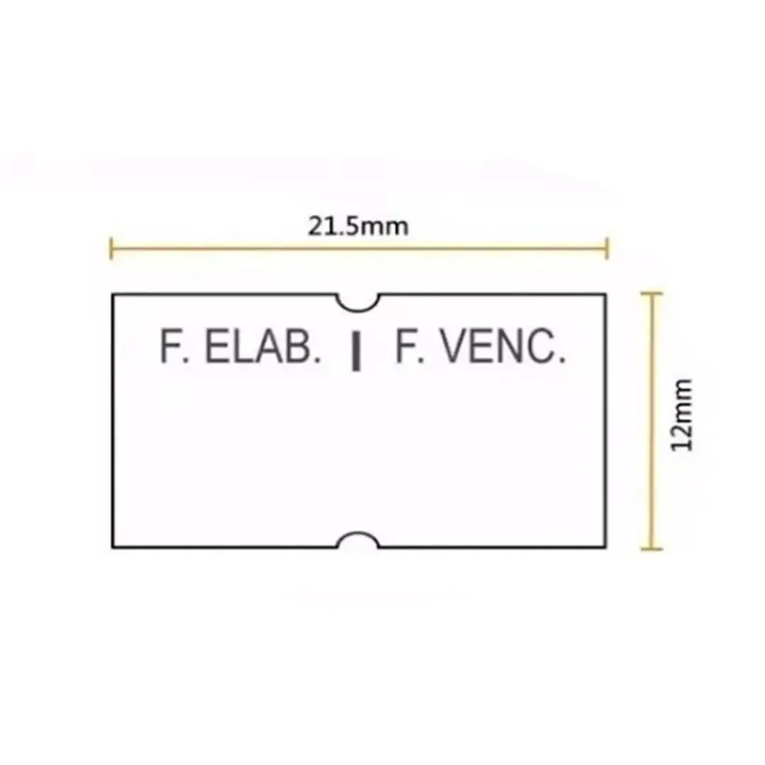 Fechadora Elaboración y Vencimiento + 10 Rollos Etiquetas 4