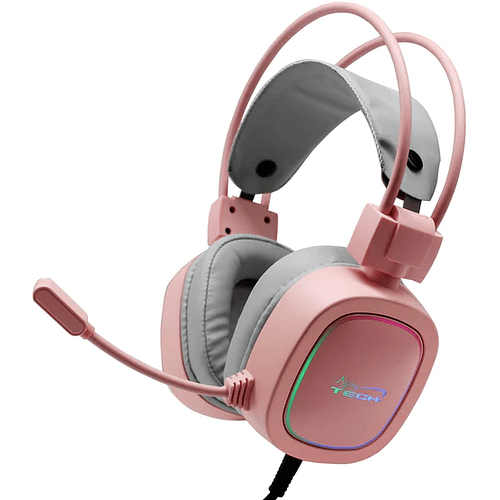 AUDIFONOS GAMER PRO PINK EDITION RGB - NJOYTECH