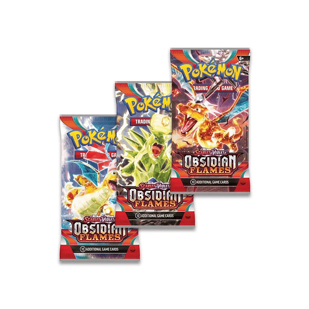 CARTAS POKEMON: 3PACK BLISTER OBSIDIAN FLAMES  2