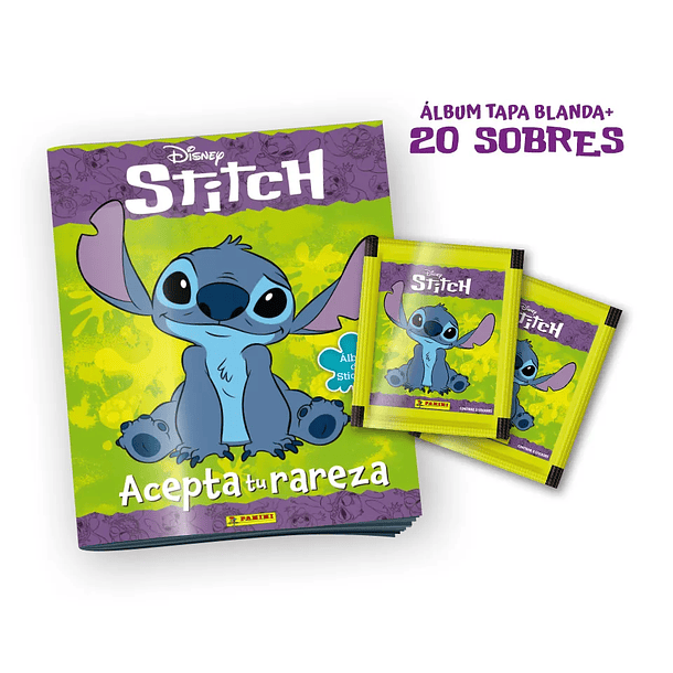 ÁLBUM + 20 SOBRES STITCH 1