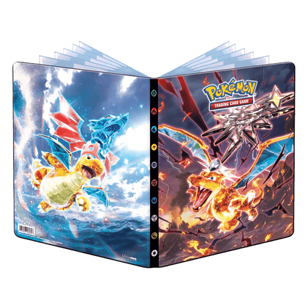 CARPETA CHARIZARD DE 9 BOLSILLOS - 252 CARTAS POKEMON 2