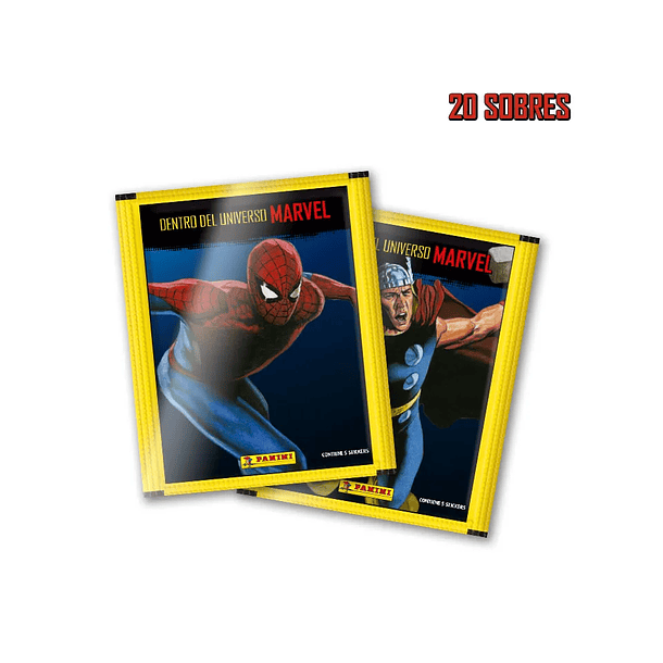 PACK 20 SOBRES DENTRO DEL UNIVERSO MARVEL 1