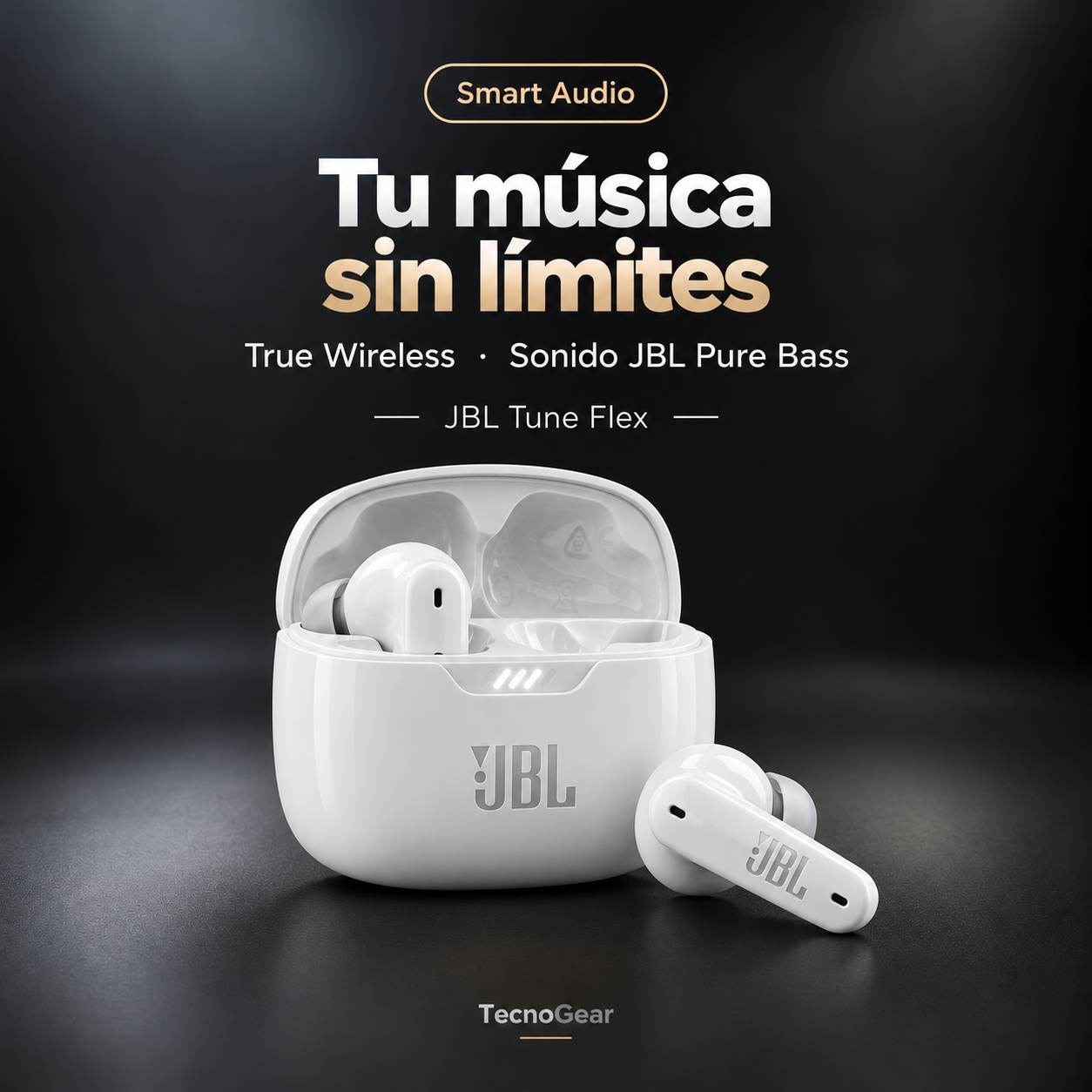 JBL Tune Flex · Blanco