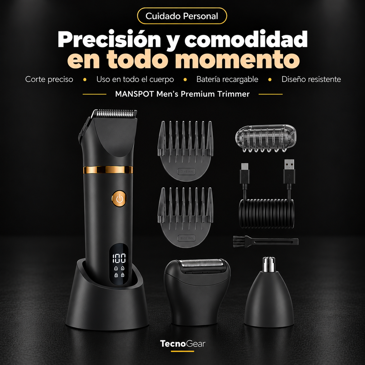 Zivelier Recortadora corporal 3 en 1