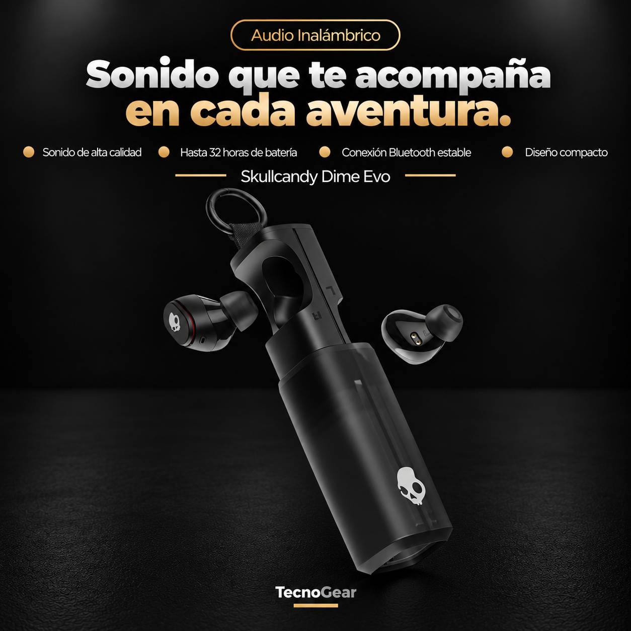 Audífonos inalámbricos · Dime 360 · Negro