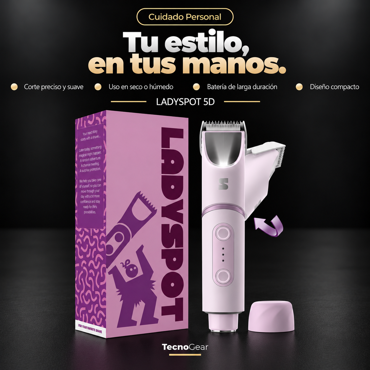 Recortadora corporal · Púrpura